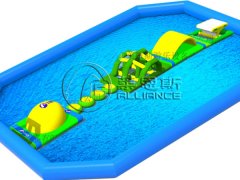 小型充氣水上沖關(guān)設備20*10*0.8